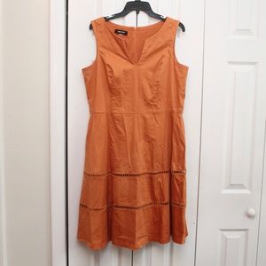 Orange dress with cutout detail, nine west sz 12
